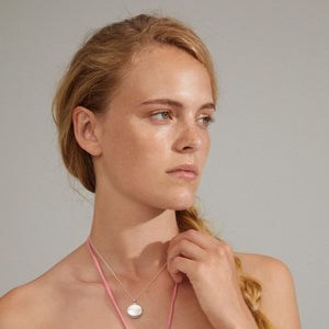 pilgrim xena coin silver necklace