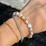 kozakh borton gold pearl bracelet