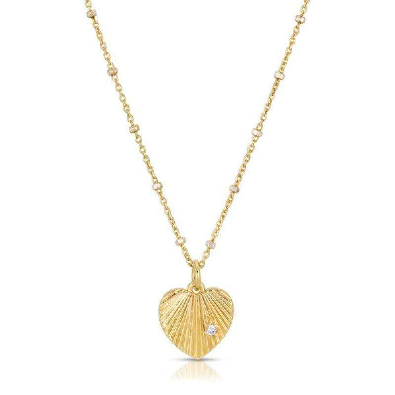 joy dravecky beaming heart gold necklace