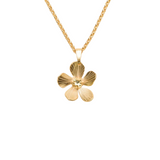 holly yashi plumeria gold champagne drop necklace  niobium