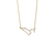 joydrop leo gold cz zodiac necklace