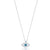 theia chic evil eye charm pendant gold necklace