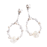 joanna bisley josephine crystal silver pearl earring