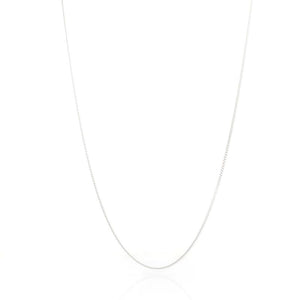 prima silver curb chain 18 necklace