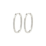 pilgrim star silver hoop earring