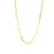 prima gold paper clip necklace