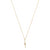 estella bartlett gold cz lightning bolt necklace