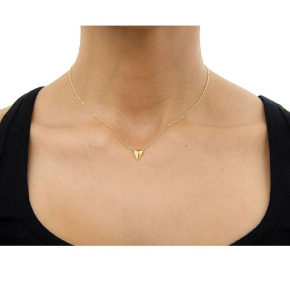 dogeared you are mighty pyramid gold necklace