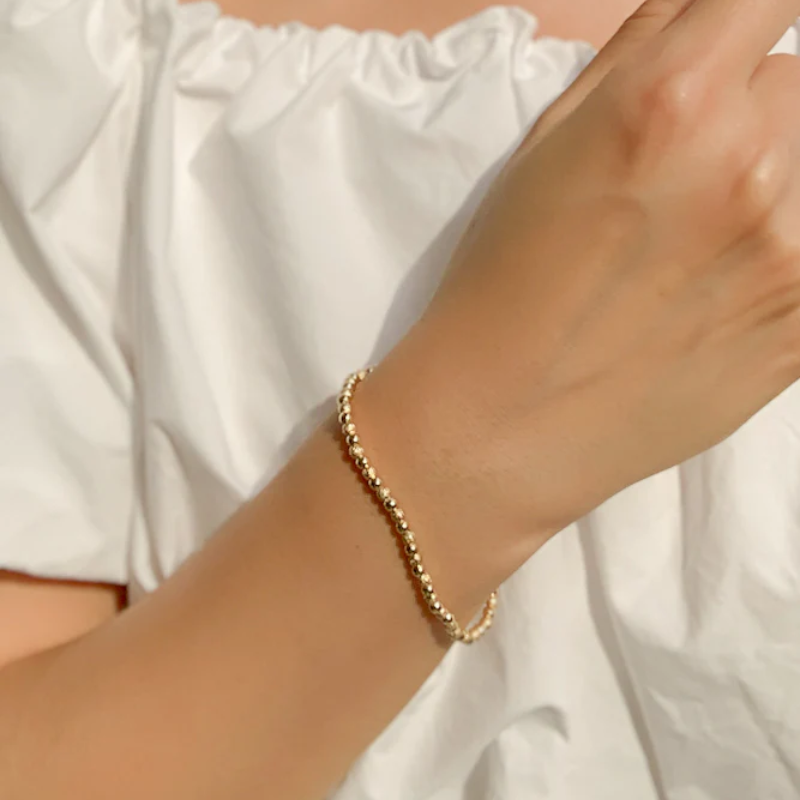 prima gold simple link bracelet