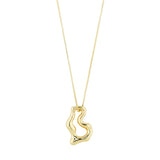 pilgrim cloud gold necklace