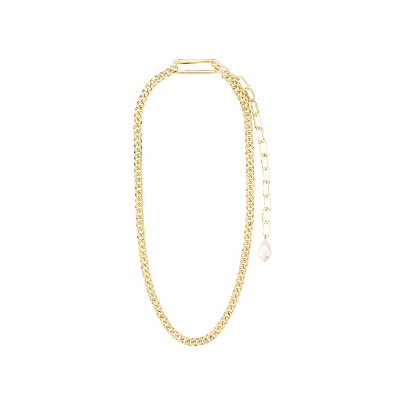 pilgrim heat gold chain necklace