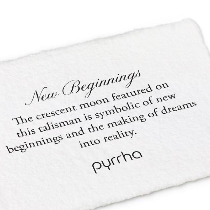 pyrrha new beginnings crescent moon silver necklace
