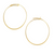 tashi  gold 3.5 hoop earring