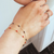 theia minimalistic enamel chain bracelet