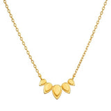 satya lotus gold petal necklace