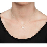 dogeared guardian angel wings silver necklace
