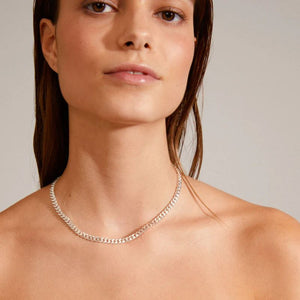 pilgrim heat silver chain necklace