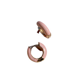 Enamel Hoop Earring