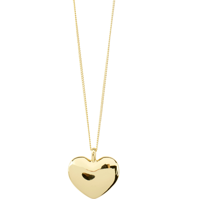 pilgrim sophia gold heart pendant necklace