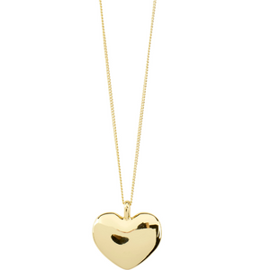 pilgrim sophia gold heart pendant necklace