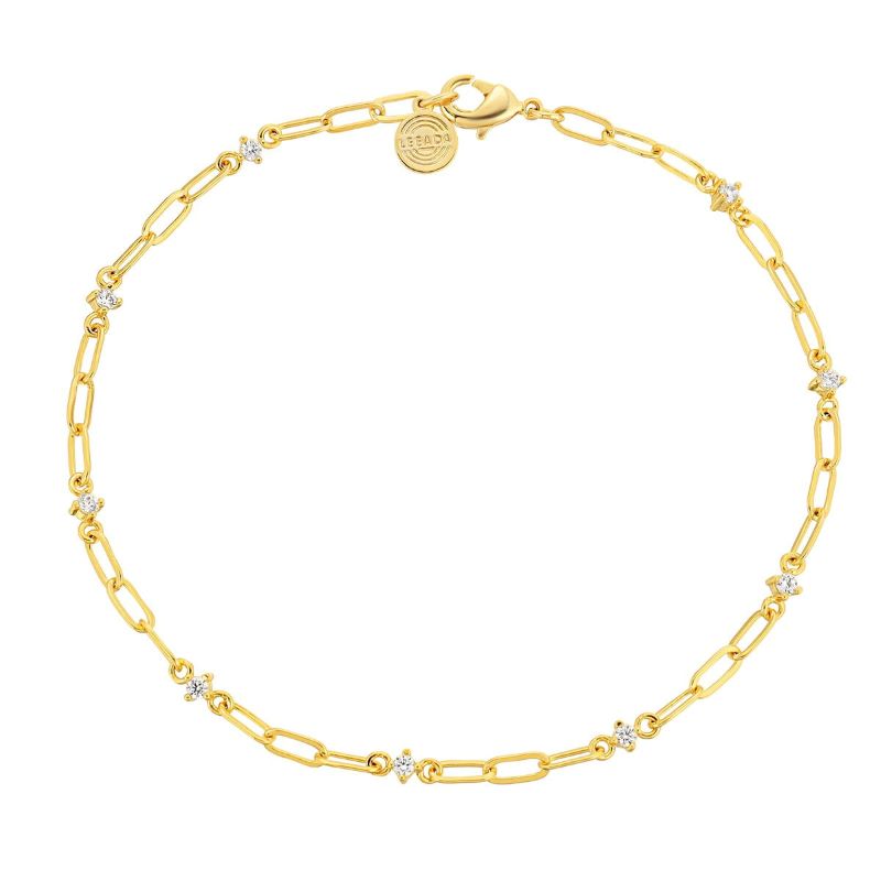leeada emi sparkle chain bracelet