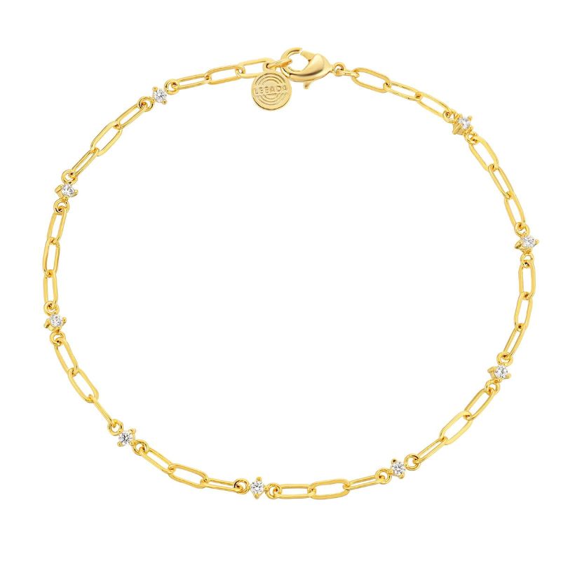 leeada emi sparkle chain bracelet