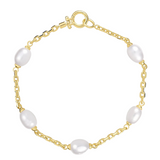 gorjana phoebe gold freshwater pearl bracelet