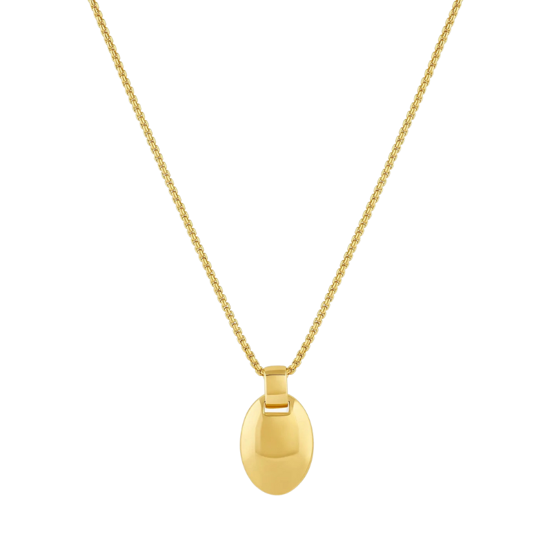 gorjana lou tag pendant gold necklace