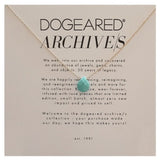 dogeared archive collection gold turquoise howlite briolette necklace