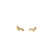tashi almond cz studs gold