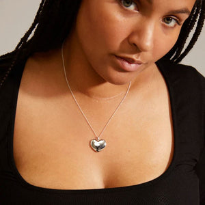 pilgrim sophia silver heart pendant necklace