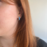 Enamel Hoop Earring