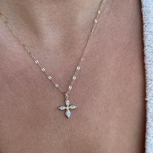 joy dravecky duchess cross cz necklace