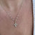 joy dravecky duchess cross cz necklace