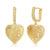 joy dravecky beaming heart gold hoop earring