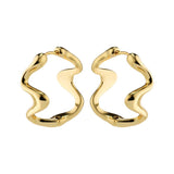 pilgrim moon gold hoop earring