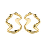 pilgrim moon gold hoop earring