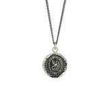 pyrrha selflessness pelican silver necklace