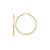prima sterling silver gold hoop earring
