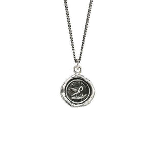 pyrrha my delight bird silver necklace