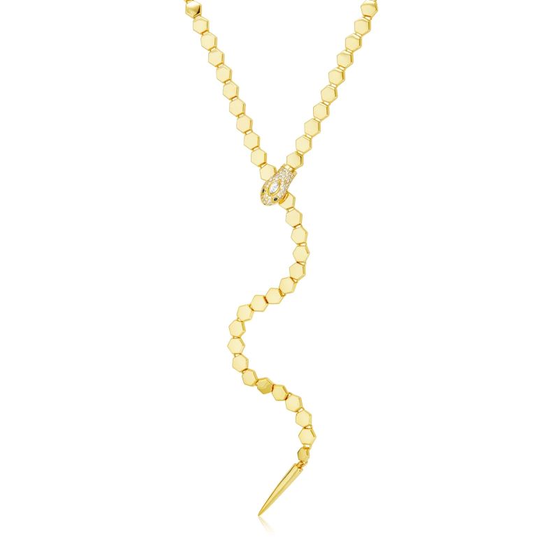 melinda maria jane lariat gold necklace